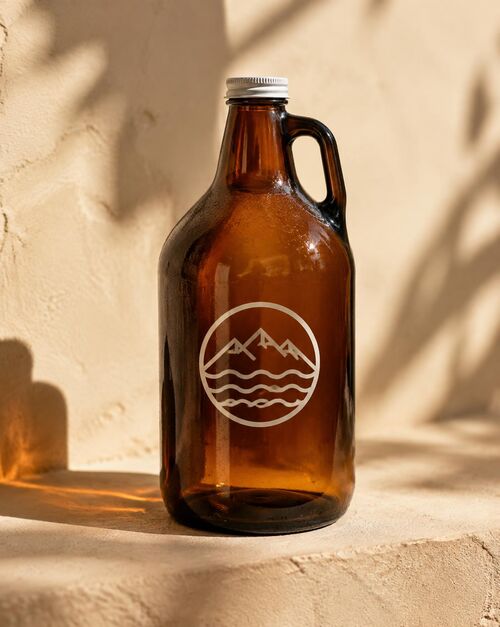 Custom branded growler