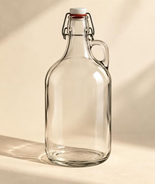 Clear Glass Growler